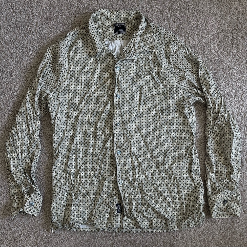 Todd Snyder + Albini 100% Lyocell Button Down Long Sleeve Shirt